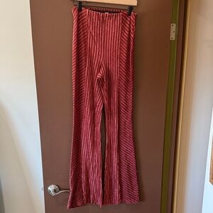 NWT FREE PEOPLE Velvet Flare Pull-On Pants